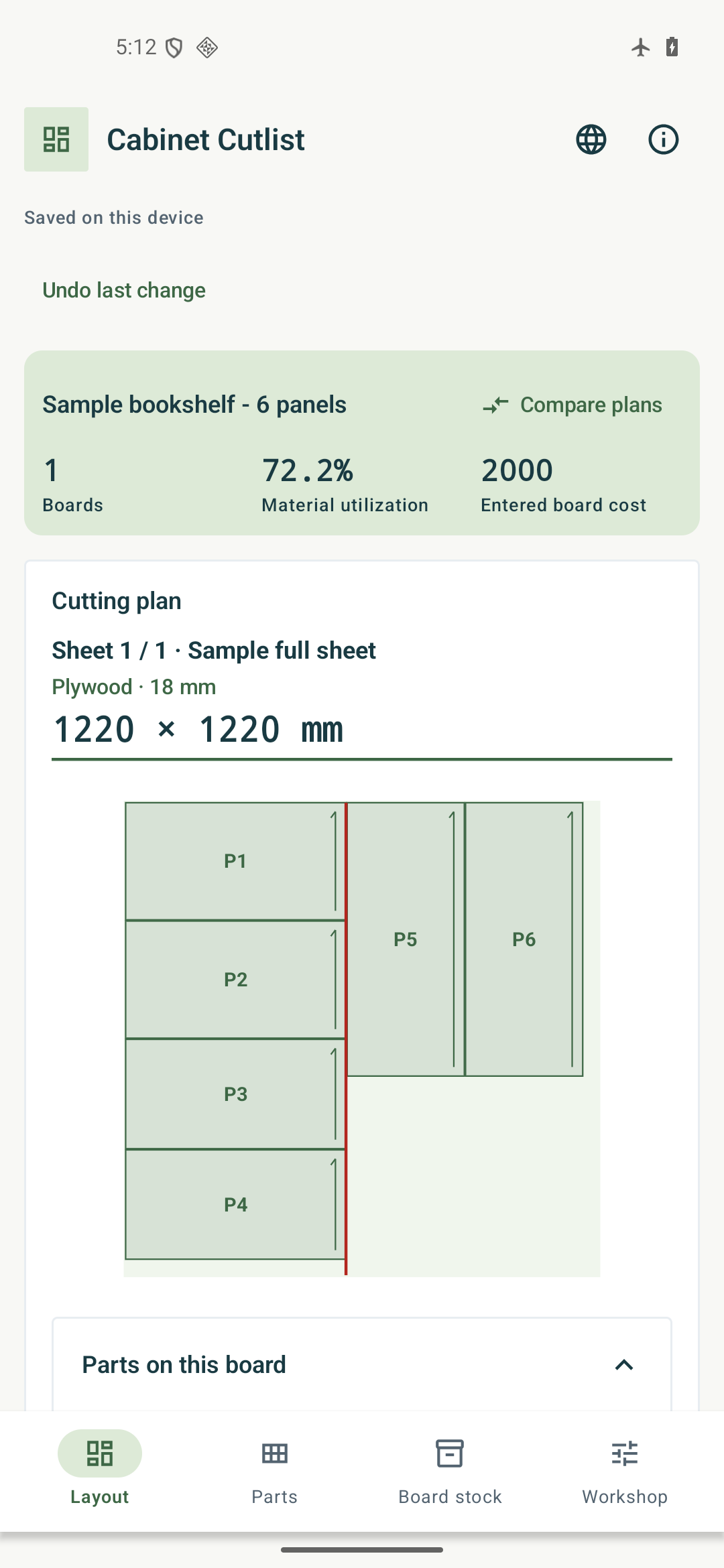 Cabinet Cutlist — Overview